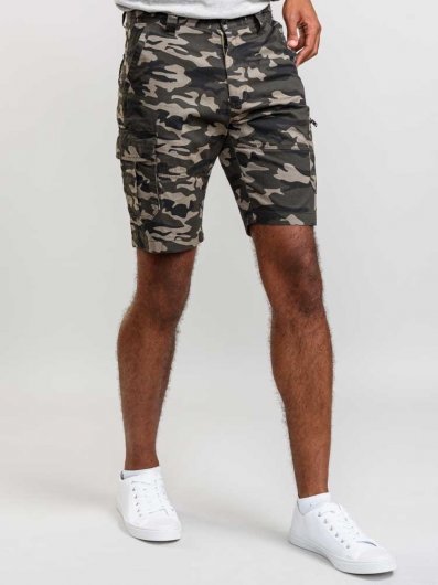CHADWICK 1-D555 Camouflage Print Cargo Shorts-Shorts 30-40-DEAL