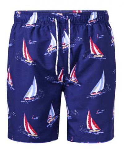 APOLLO - D555 Yacht Printed Swim Shorts