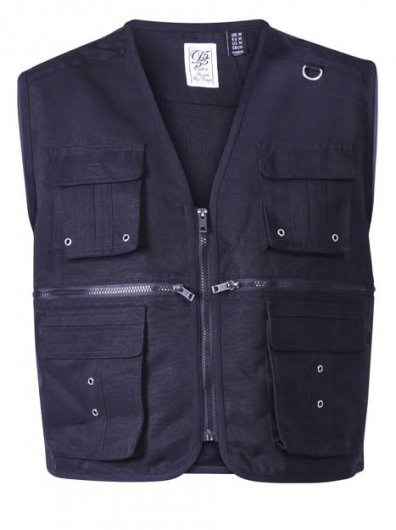 ACCORD - D555 Multi Pocket Gilet-Black-7XL