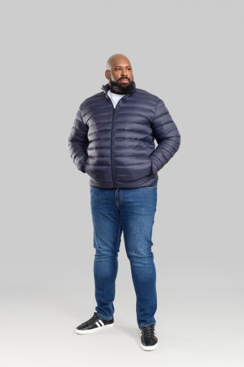 ROWLAND-D555 D555 Puffer Jacket With Sleeve Patch