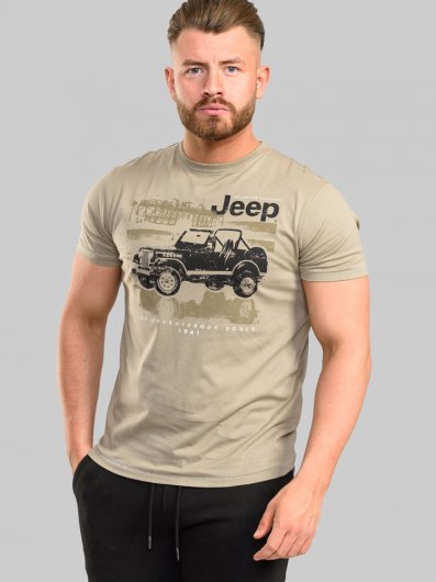 WOLVERTON-D555 Official Jeep Printed T-Shirt