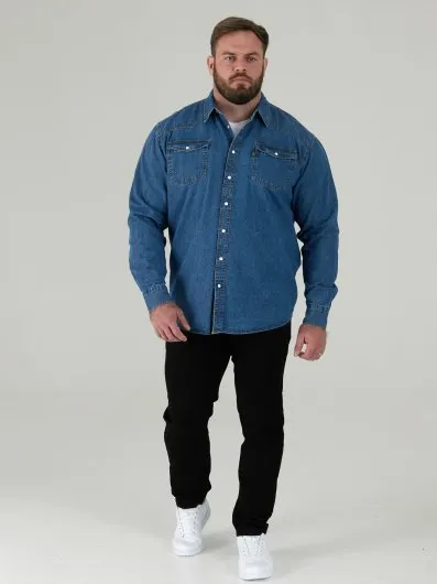The Duke Clothing Co. - WESTERN - Duke Western Style Denim Shirt -Black-... The Duke Clothing Co. - WESTERN - Duke Western Style Denim Shirt -Black-...