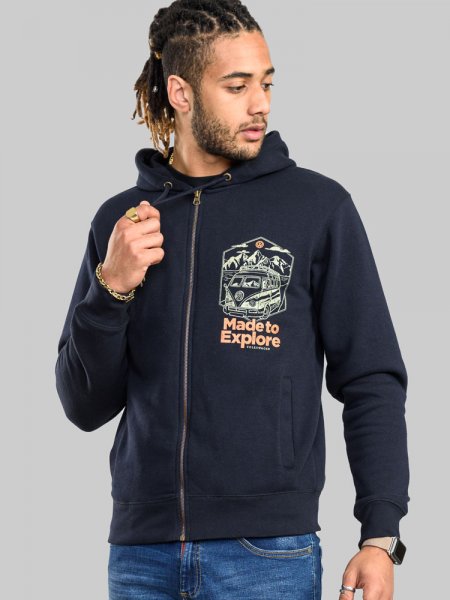 ANSFORD-D555 Official VW Made To Explore Full Zip Hoody