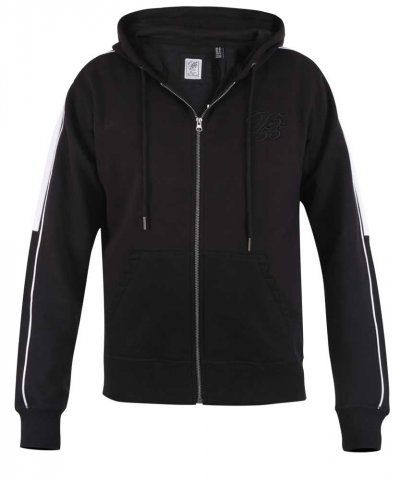 SOUTHWICK-D555 Couture Zip Through Hoodie With Sleeve And Shoulder Contrast Colour Panel