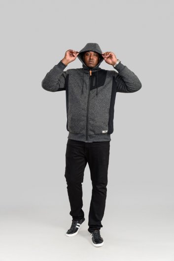 CROFTON-D555 Zip Through Hoody With Sherpa Lining