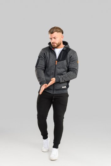 CROFTON-D555 Zip Through Hoody With Sherpa Lining