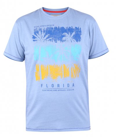 MARHAM-D555 Florida Palm Tree Printed T-Shirt