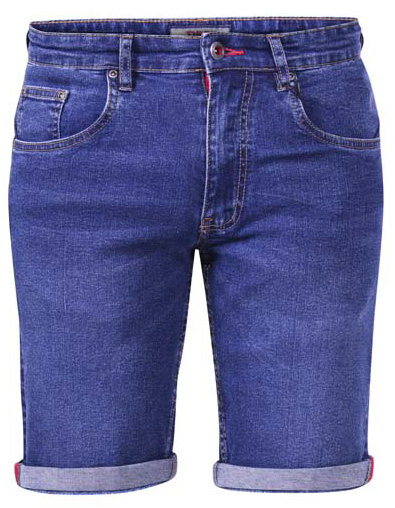 DAVIDSON - D555 Blue Stretch Denim Shorts-Shorts 30-40-Assorted Sizes/Colours Pack