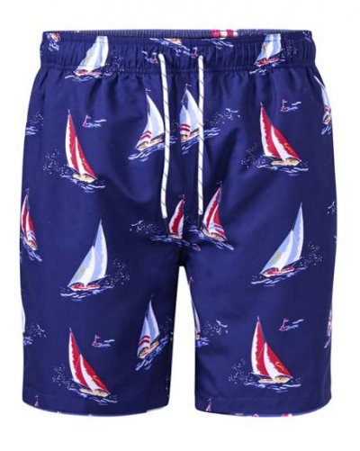 APOLLO - D555 Yacht Printed Swim Shorts-S-XXL - Regular-Assorted Sizes/Colours Pack