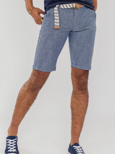 TIGER - D555 Stretch Oxford Chino Shorts With Belt-Shorts 30-40-Assorted Sizes/Colours Pack
