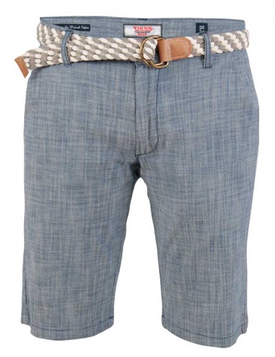 TIGER - D555 Stretch Oxford Chino Shorts With Belt-Shorts 30-40-Assorted Sizes/Colours Pack