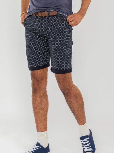 MAGNA - D555 AO Print Stretch Chino Shorts-Shorts 30-40-Assorted Sizes/Colours Pack