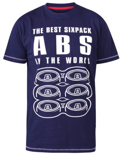 MARCO - D555 Best Sixpack Abs Crew Neck Printed T-Shirt-2XL-5XL - Kingsize Pack A-Assorted Sizes/Colours Pack