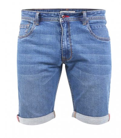 BROXBOURNE-D555 Blue Stretch Denim Shorts