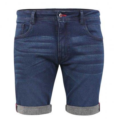 BRENTWOOD-D555 Dark Blue Stretch Denim Shorts