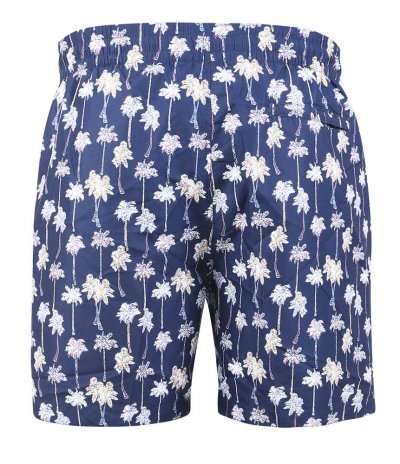 BRADWELL-D555 Palm Tree Printed Swim Shorts