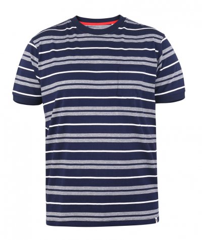 PICCADILLY-D555 Yarn Dyed Jacquard Stripe T-Shirt
