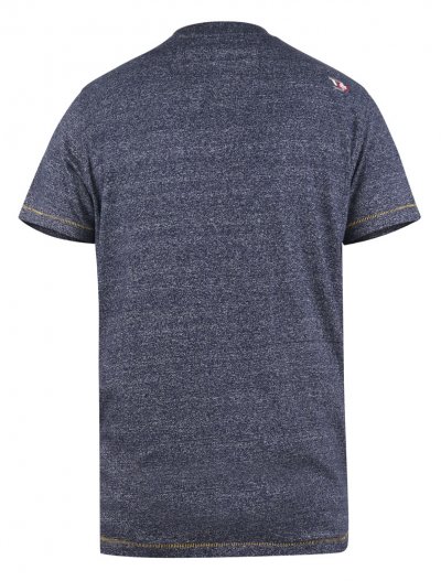 WANNOCK-D555 Navy Twist Surf Board Printed T-Shirt