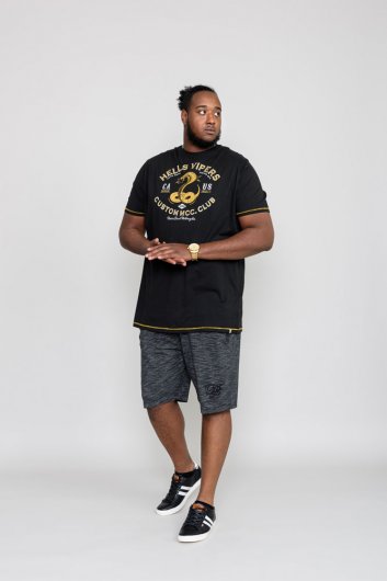 WOOTON-D555 Hells Viper Snake Printed T-Shirt