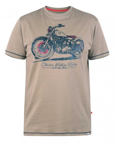 RAMSGATE-D555 Classic Motorbike Printed T-Shirt