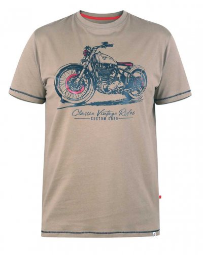 RAMSGATE-D555 Classic Motorbike Printed T-Shirt
