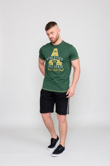 TOVIL-D555 Athletics Cali State Printed T-Shirt