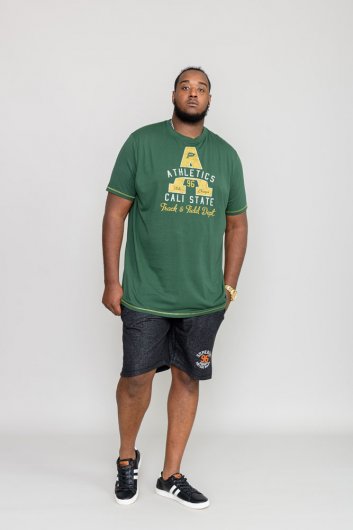 TOVIL-D555 Athletics Cali State Printed T-Shirt