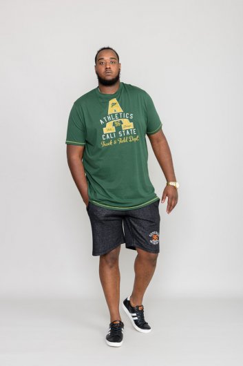 TOVIL-D555 Athletics Cali State Printed T-Shirt
