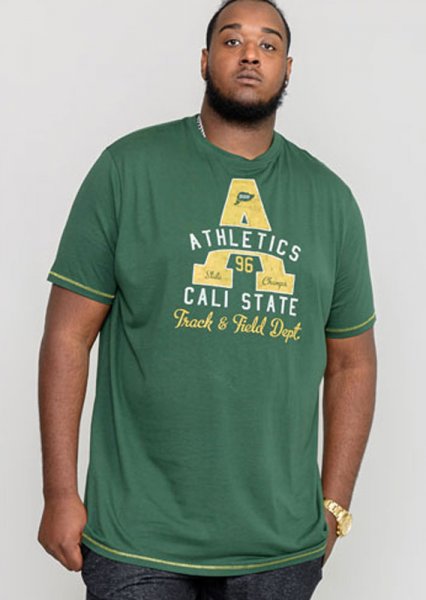 TOVIL-D555 Athletics Cali State Printed T-Shirt