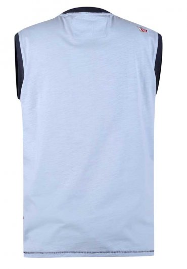 MAIDSTONE-D555 Original Circle Printed Sleeveless T-Shirt