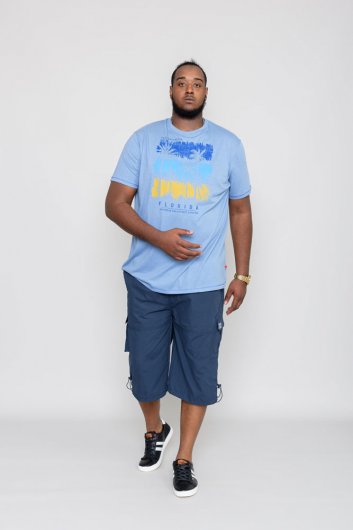 MARHAM-D555 Florida Palm Tree Printed T-Shirt
