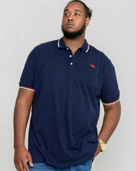 STANBRIDGE-D555 Chest Embroidered Polo With Double Tipping On Collar And Cuffs