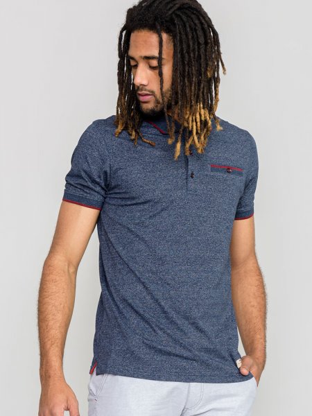 KIMBLE-D555 Full Stripe Polo Shirt With Chest Pocket