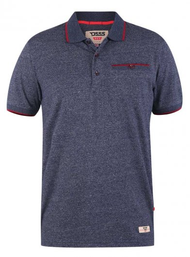 KIMBLE-D555 Full Stripe Polo Shirt With Chest Pocket