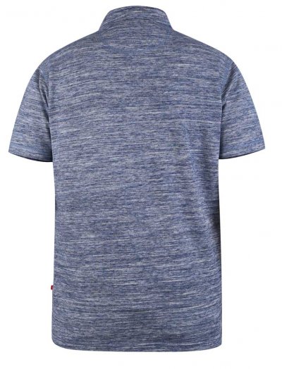 WATFORD-D555 Pique Blue Stripe Button Down Collar Polo With Chest Pocket