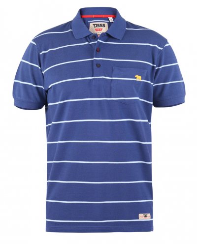 STEPHEN-D555 Full Stripe Polo Shirt With Chest Pocket