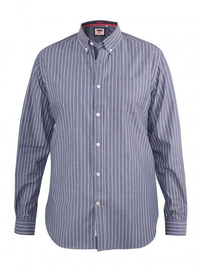 FRANKSTON-D555 Stripe Long Sleeve Button Down Shirt With Chest Pocket-S-XXL - Regular-Assorted Sizes/Colours Pack