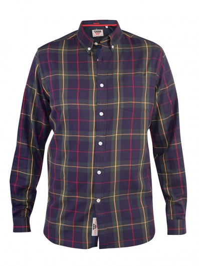 GLADSTONE-D555 Check Button Down Collar Shirt With Chest Pocket-2XL-5XL - Kingsize Pack A -Assorted Sizes/Colours Pack