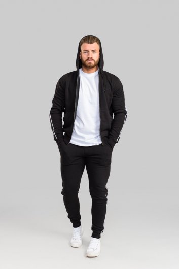 SOUTHWICK-D555 Couture Zip Through Hoodie With Sleeve And Shoulder Contrast Colour Panel-S-XXL - Regular-Assorted Sizes/Colours Pack