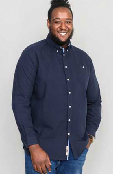 COLCHESTER 1-D555 L/S Oxford Shirt With Button Down Collar Down Collar And Pocket