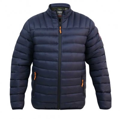 LIMEHOUSE 1-D555 D555 Puffer Jacket With Sleeve Patch