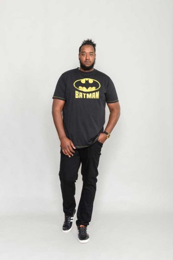 GOTHAM-D555 Official Batman Printed Crew Neck T-Shirt