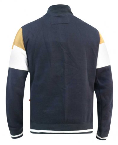 KENINGTON-D555 Cut And Sew Half Zipper Sweatshirt