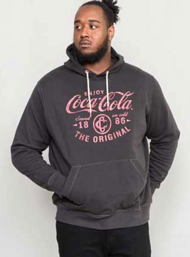 HOUNSLOW-D555 Official Coca-Cola Over Head Printed Hoody