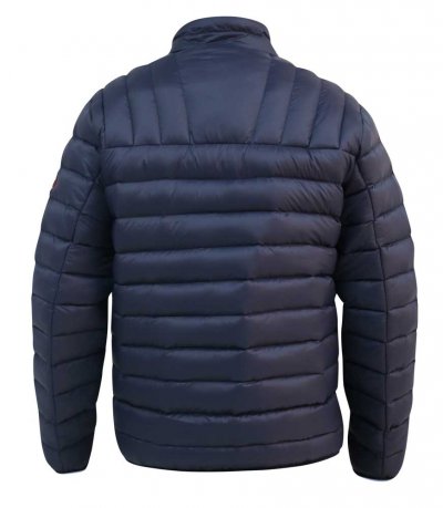 LIMEHOUSE 1-D555 D555 Puffer Jacket With Sleeve Patch