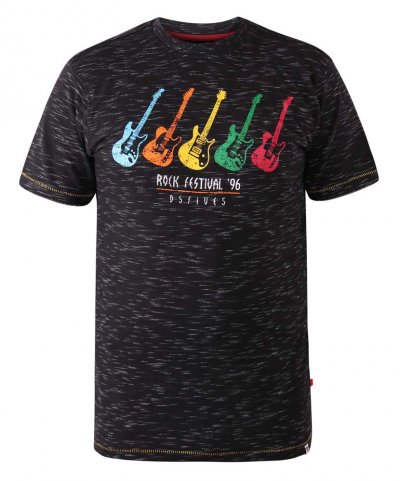 BARNET-D555 Multi Guitar Printed T-Shirt